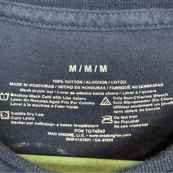 NASA Exploring New Worlds Navy Orange T-shirt M - Picture 3 of 5